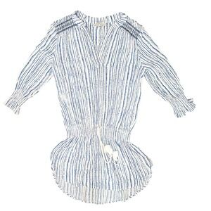 Heidi Klein Blue and White Striped Mini Dress
